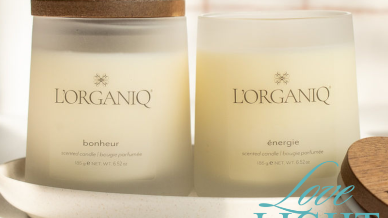 L’ORGANIQ Lifestyle Launches Their New Natural Candle Range: Adding  – love, light and calm
