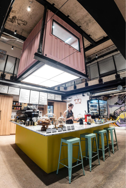 Trading Up – Resonate Transforms tired Warehouse into Vibrant   Co-warehousing space for Tradestars