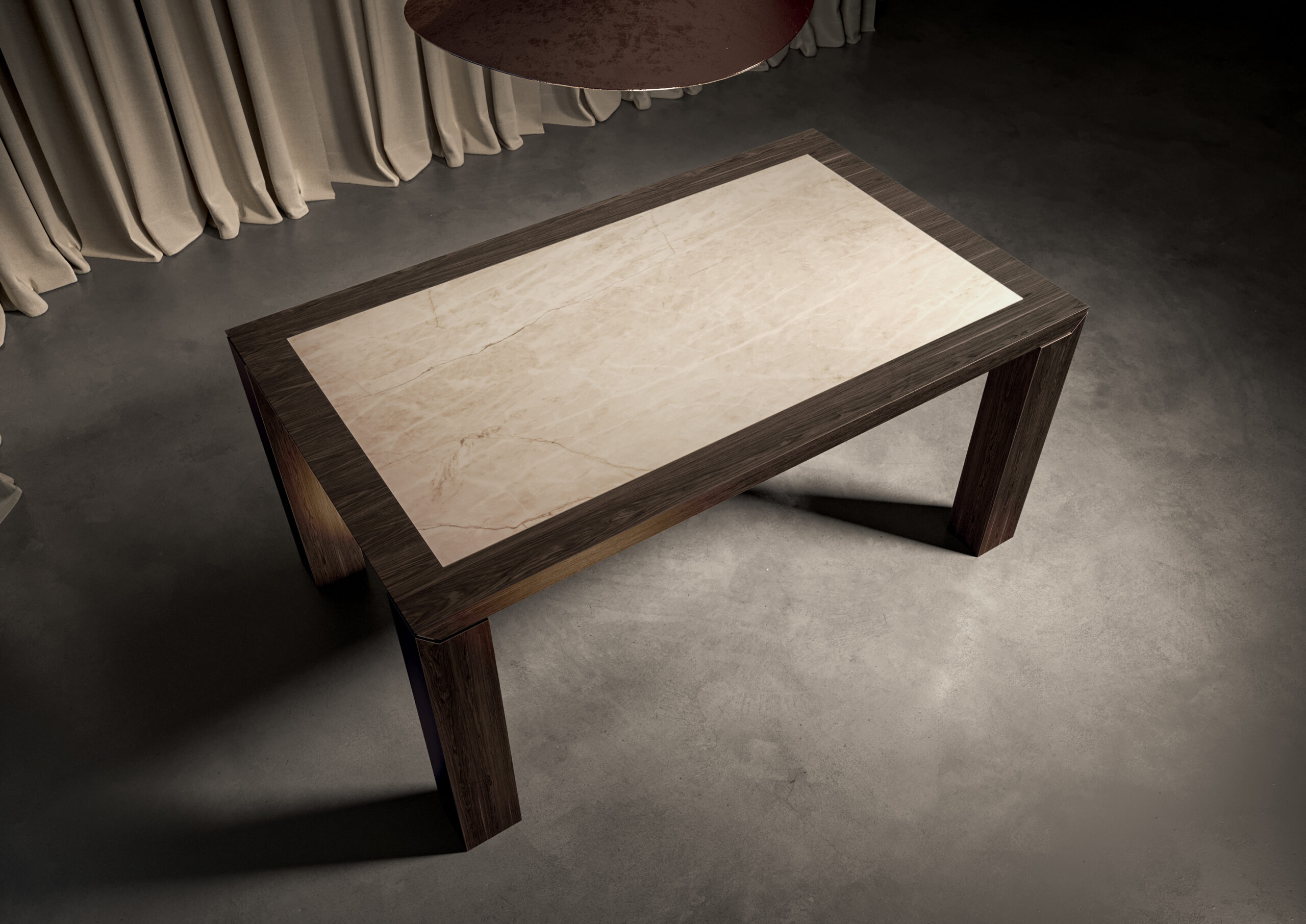 Superfici d’incontro  A collection of tables born from the collaboration between FLORIM and TERZADIMENSIONE