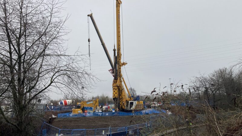Bauer Technologies ‘On Track’ to Deliver Specialist Piling Works on Wednesbury to Brierley Hill Tram Line Extension