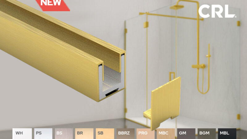 CRL Introduces NEW Bellagio U Channel with Perfect Finish Match for Premium Glass Installations