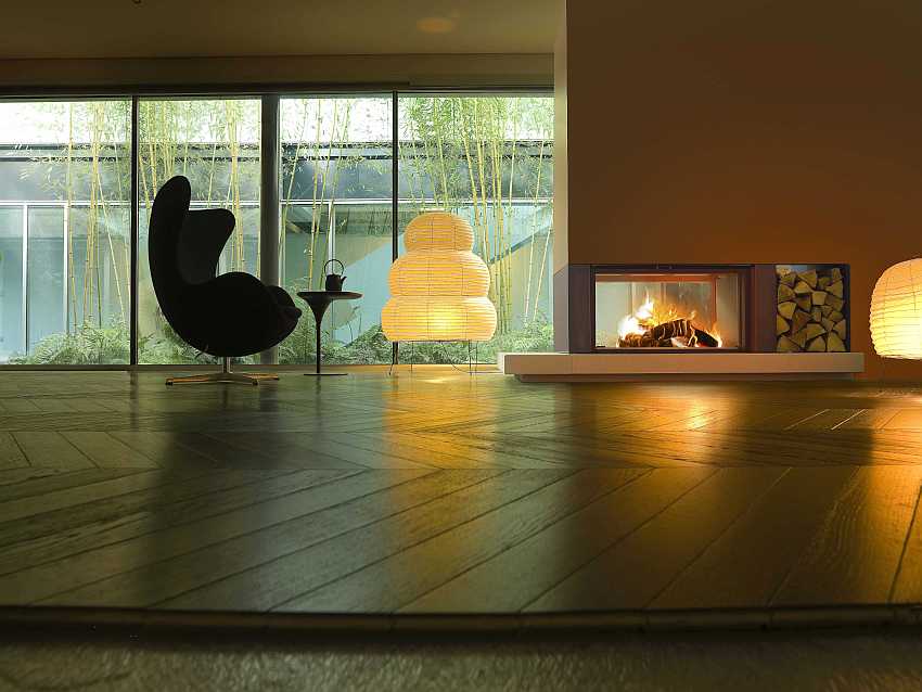 Heating several rooms with just one MCZ product: a stove or a fireplace, pellet or wood