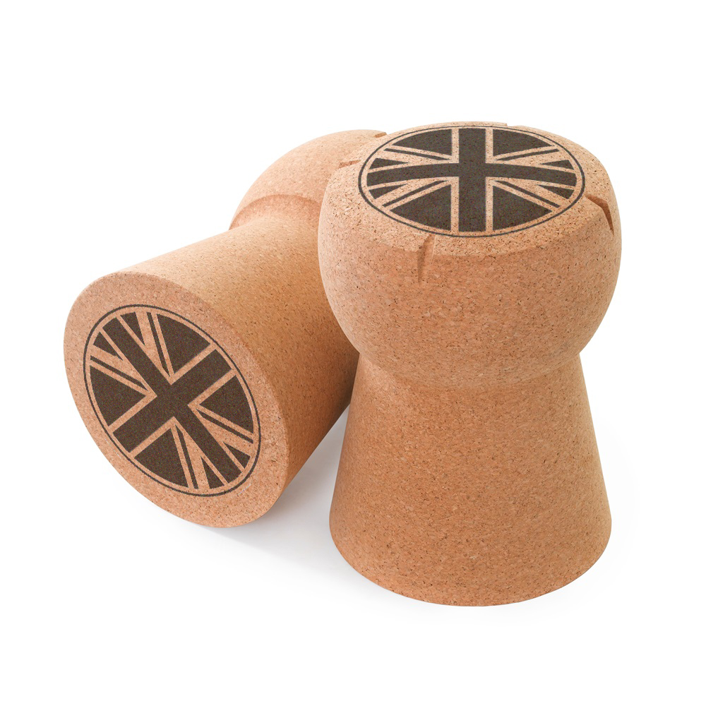 Fly the flag for the Queen with an XLCORK Union Jack Champagne Cork Stool