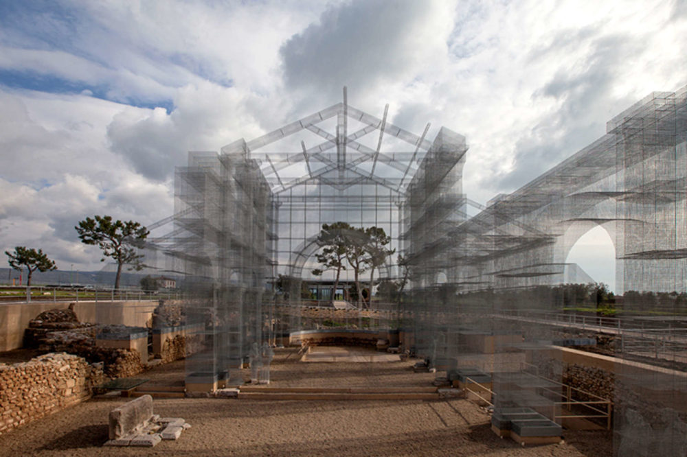 Living History: Edoardo Tresoldi Reconstructs a Ghostly Basilica Entirely From Wire Mesh