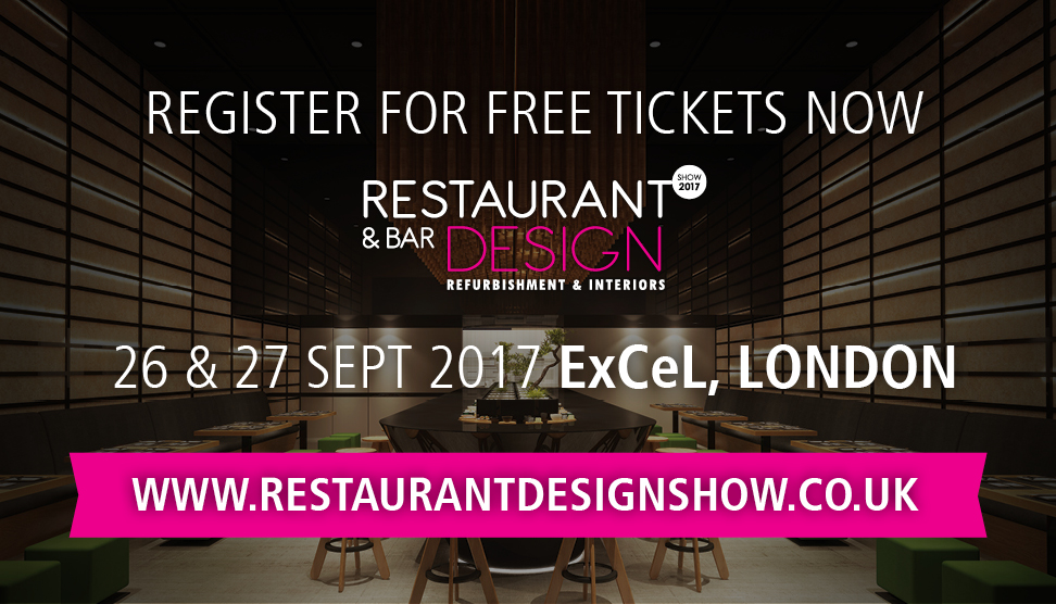 The @RestDesignShow is taking place at @ExCeLLondon this September! Register for your FREE ticket here: https://bit.ly/2kwUhEy #RBDesignShow