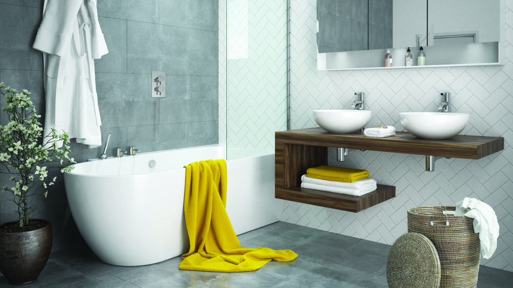 Waters Baths of Ashbourne takes the shower bath  to greater heights with the luxurious new Ebb