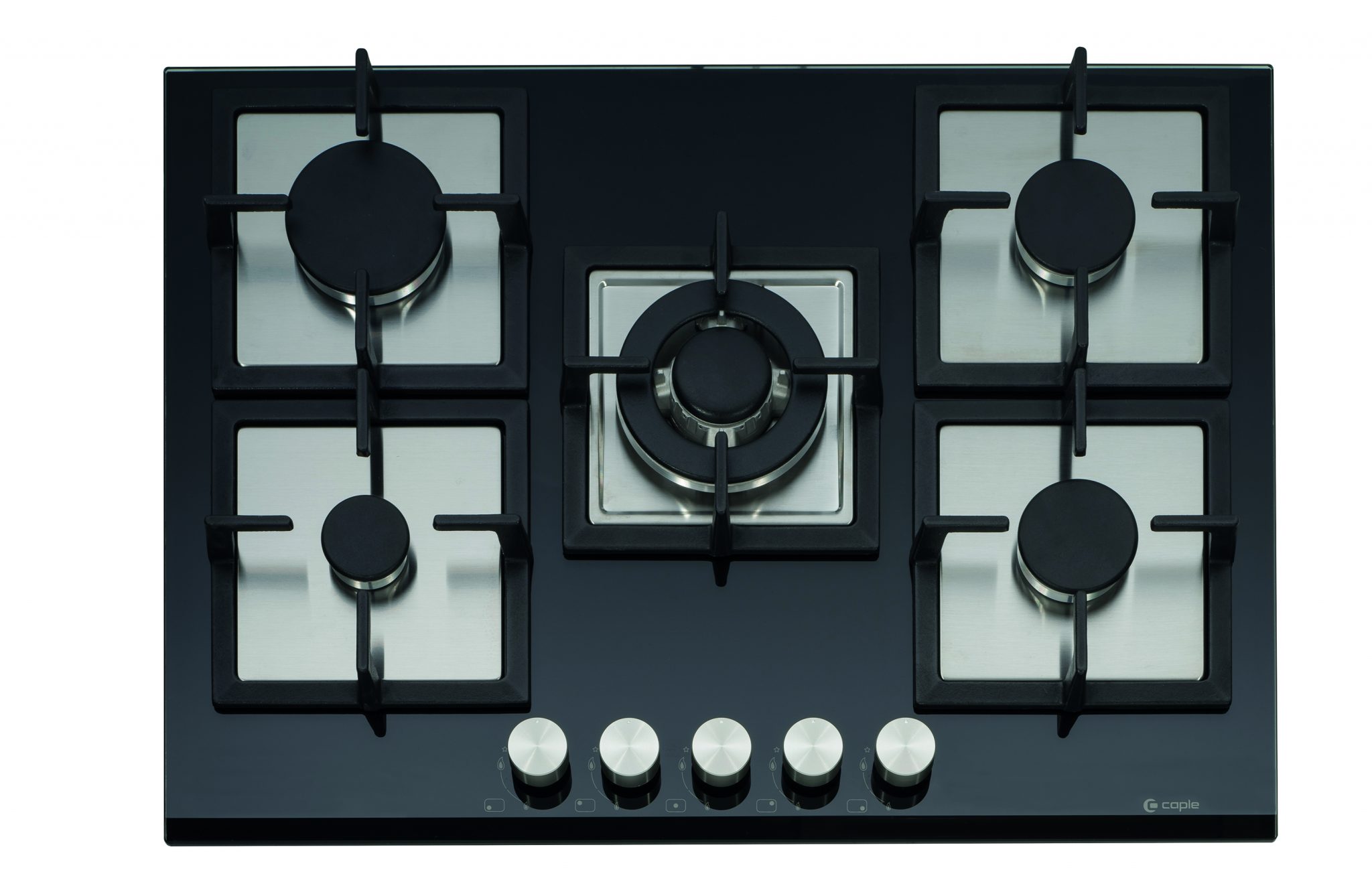 Give your kitchen the wow factor with  Caple’s new C871GBK gas-on-glass hob