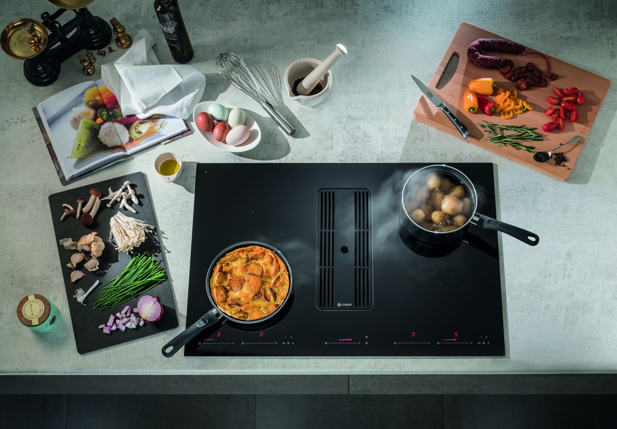 Best of both worlds with Caple’s  new DD935BK induction downdraft