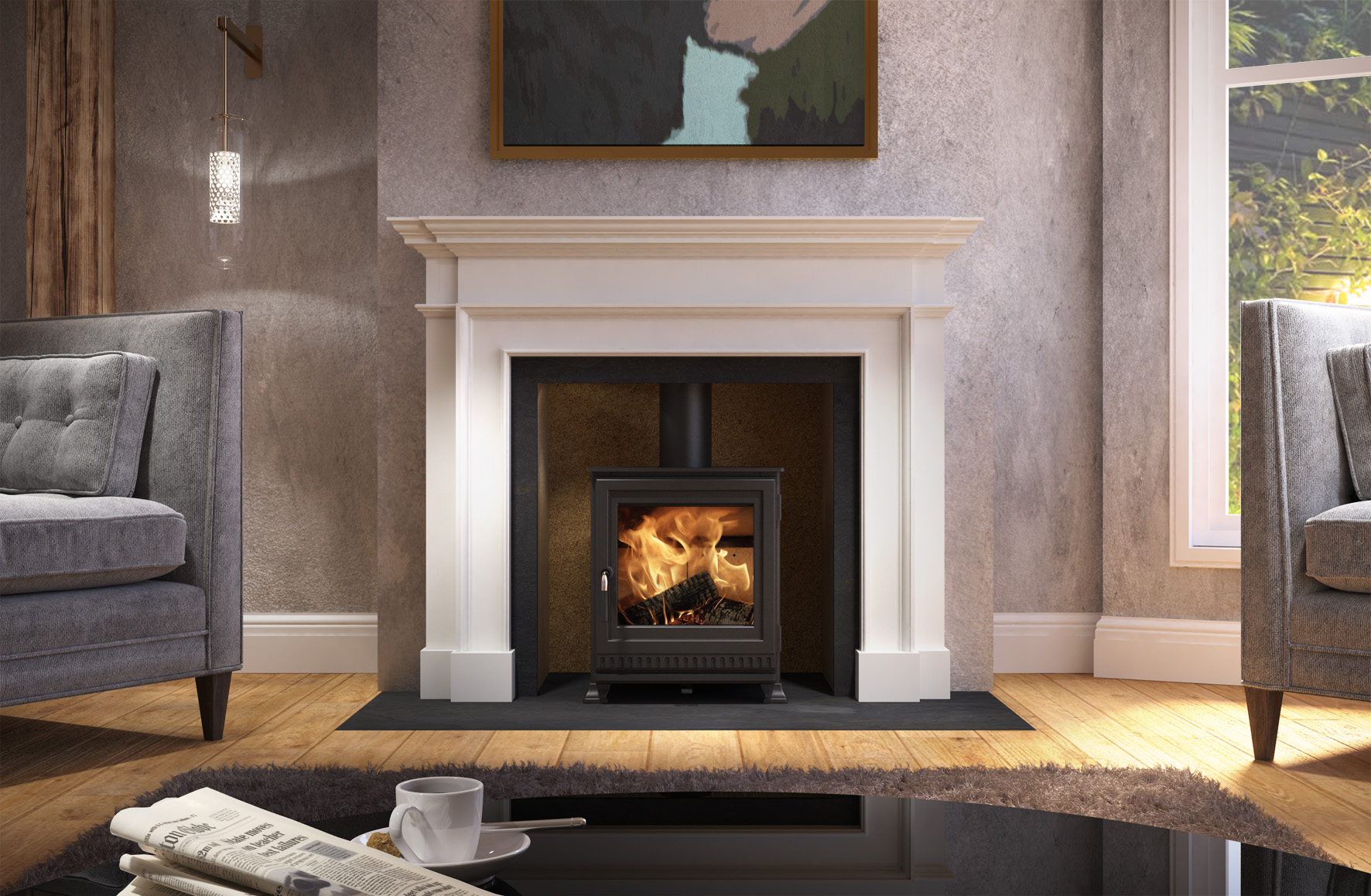 DRU introduces new room-sealed versions of its Dik Geurts branded wood stoves