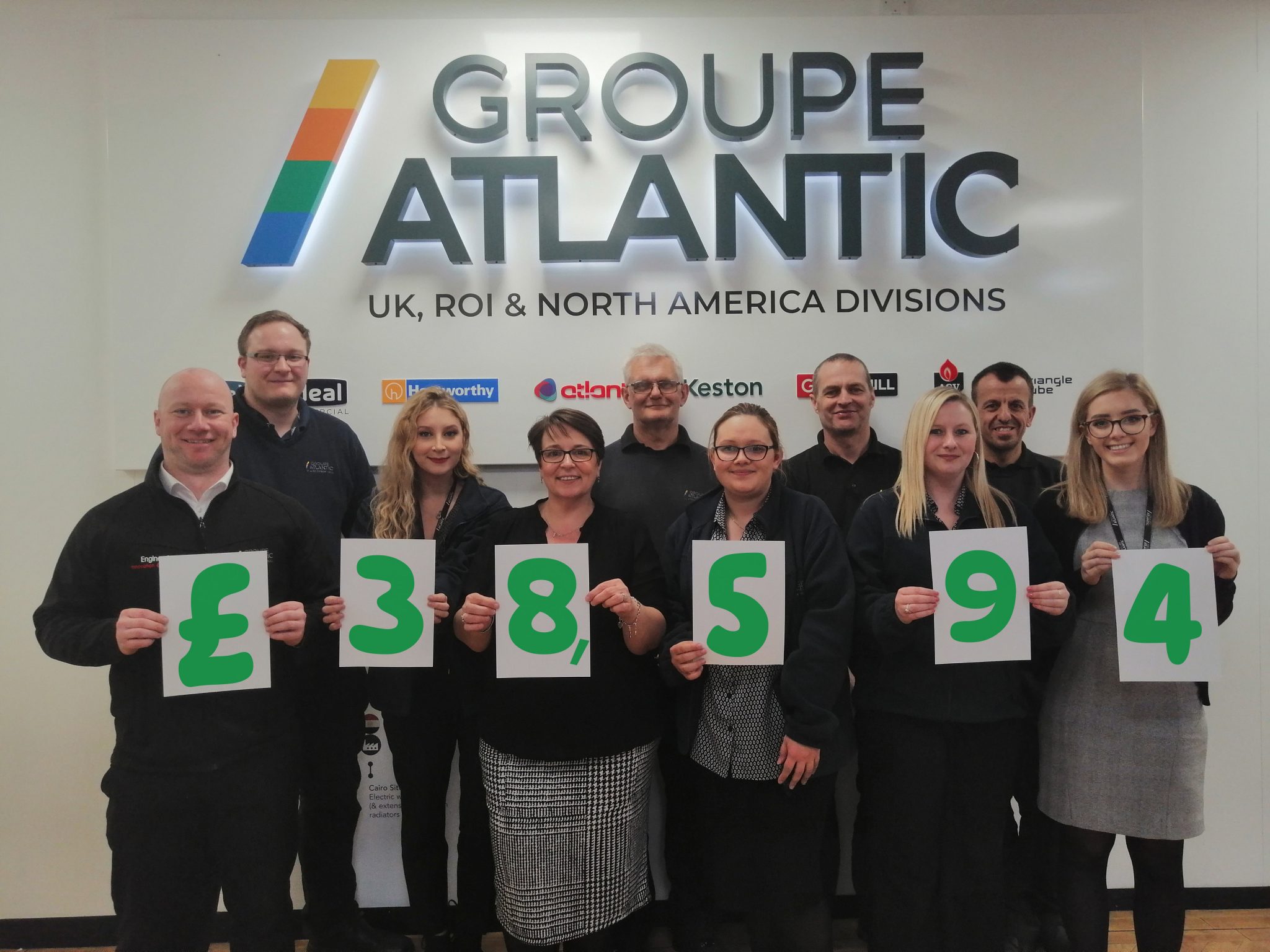 GROUPE ATLANTIC UK RAISES NEARLY £40K FOR CANCER CHARITY @IdealBoilers