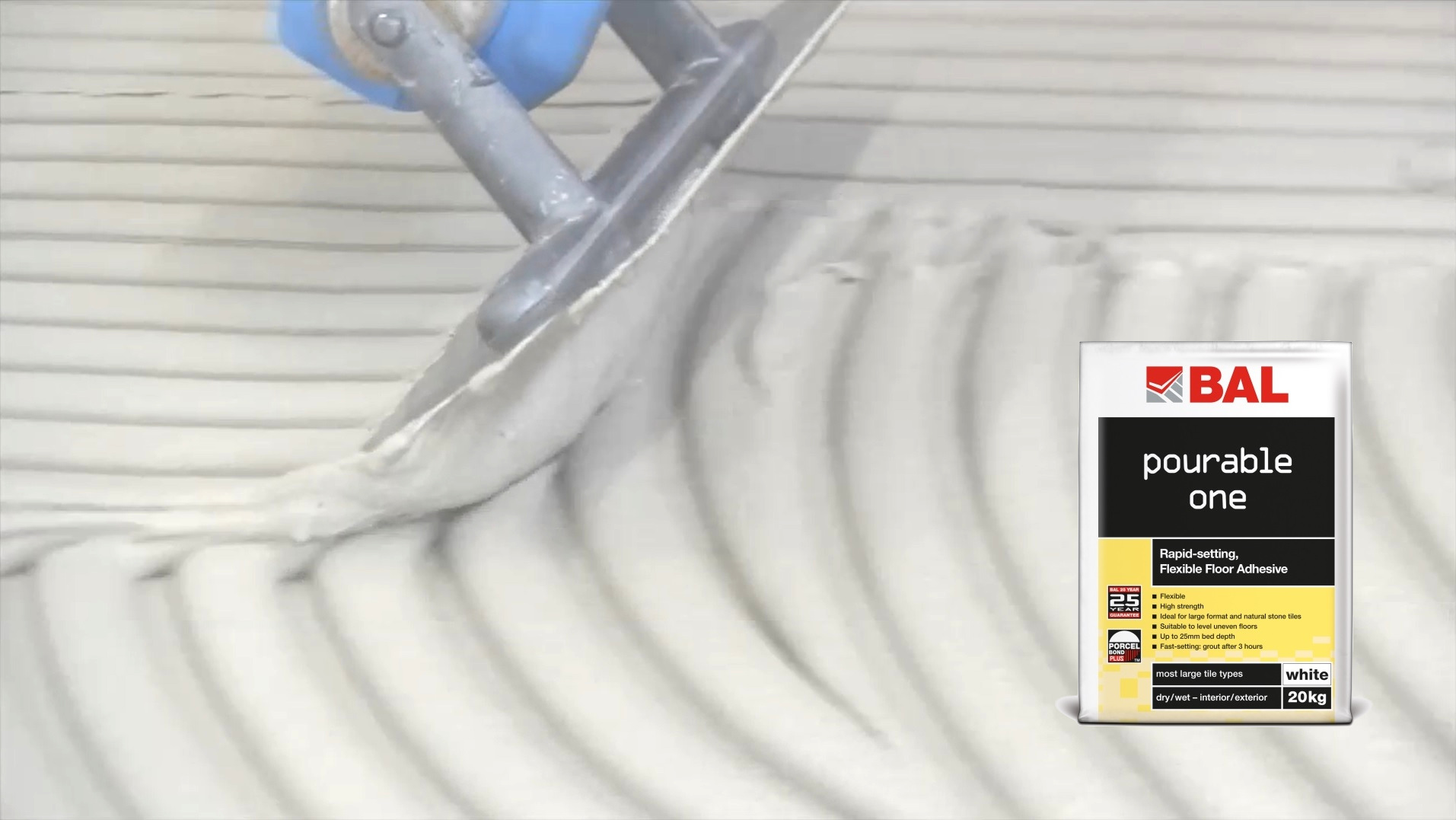 BAL Pourable One makes floor tiling easy @BALtiling
