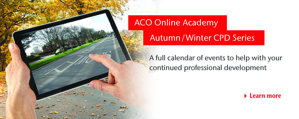 ACO LAUNCHES AUTUMN/WINTER CPD SERIES @ACOWater