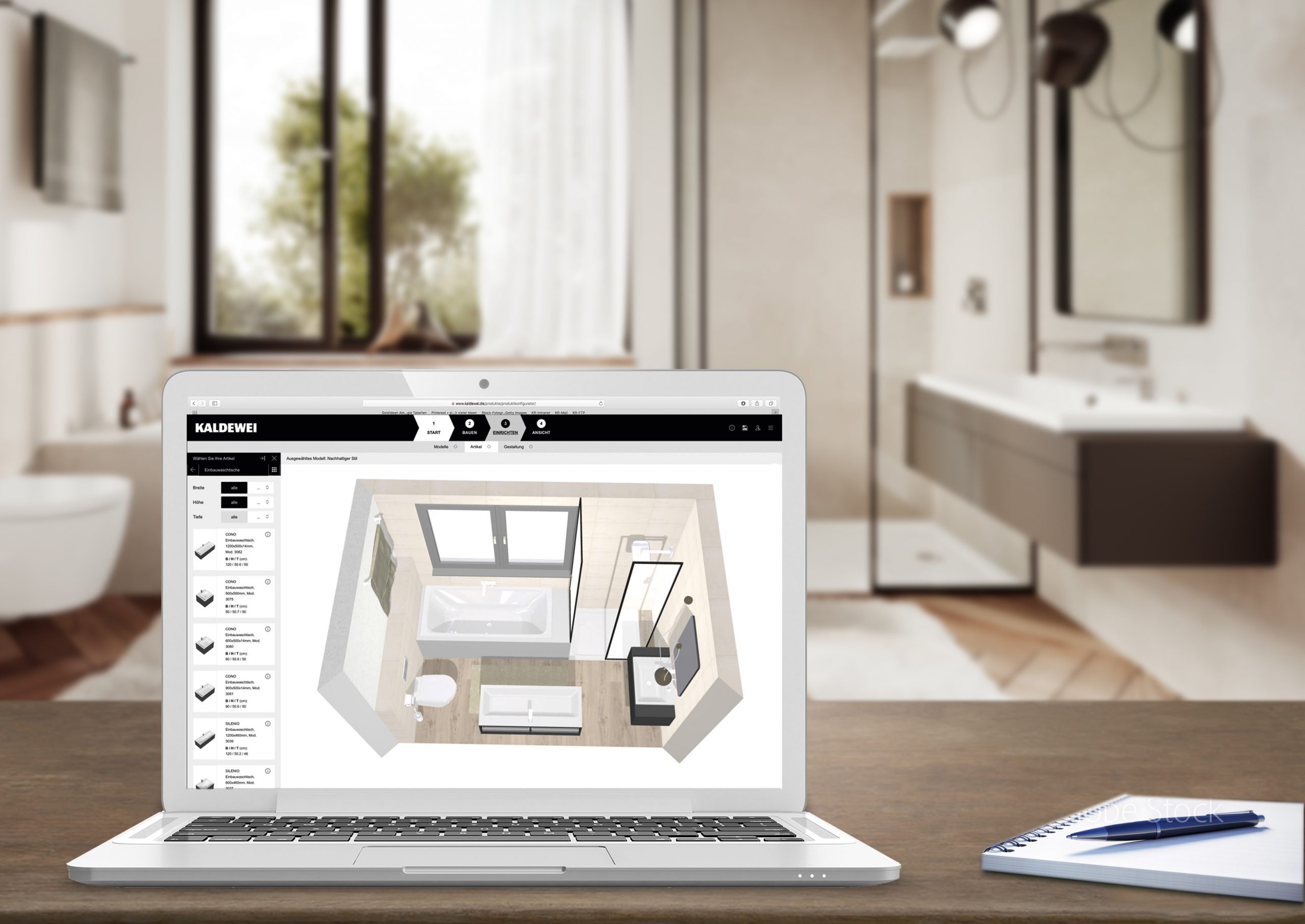 Virtual inspiration for real bathroom dreams – Kaldewei has expanded its digital service for creative online planning