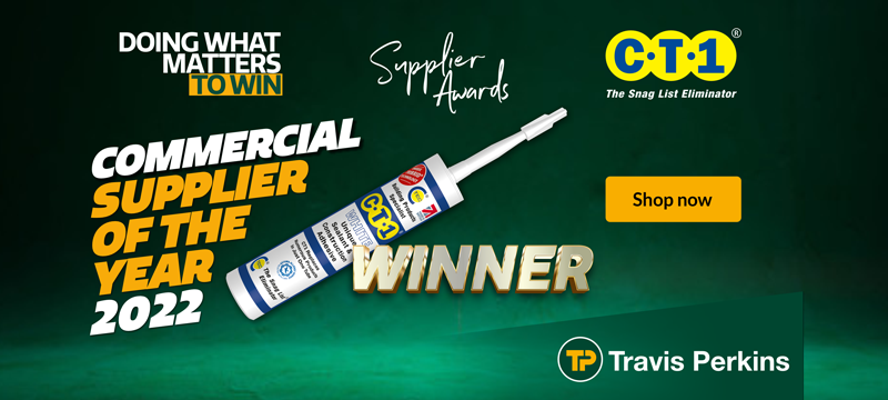 CT1 is the Award-Winning Choice! – Travis Perkins Commercial Supplier of the Year