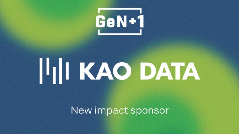 Kao Data announced as GeN+1’s First Impact Sponsor